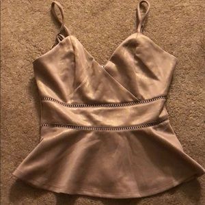 Brand new sparkly tank top with cutouts